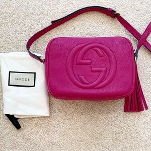 Gucci soho camera bag magenta